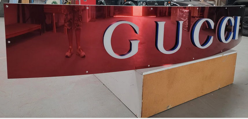 Vintage Original Gucci Sign