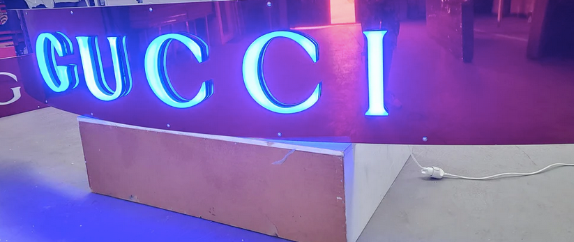 Vintage Original Gucci Sign