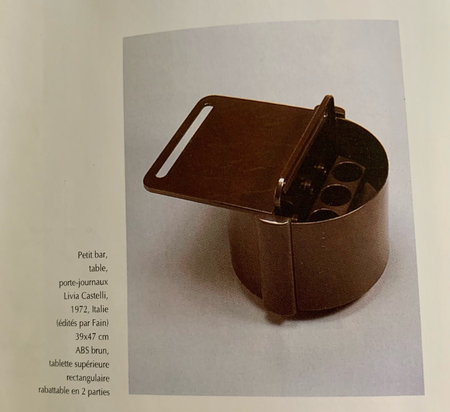 Mobile Bar Serving Trolley Livia Castelli for Fain