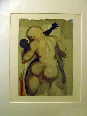 The Divine Comedy / Purgatory Canto 6 Salvador Dalí (1904-1989) grafiikka