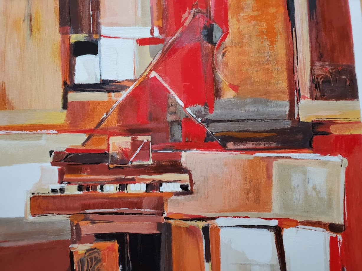 Piano in Red