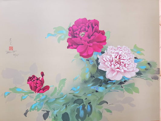 Red and Pink flowers