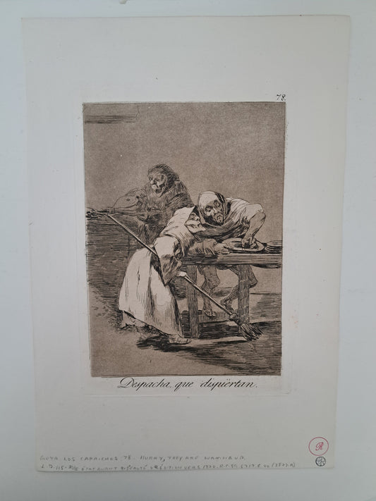 Los Caprichos: Despacha que Dispertan (Dispatch, Let Them Disperse) No 78