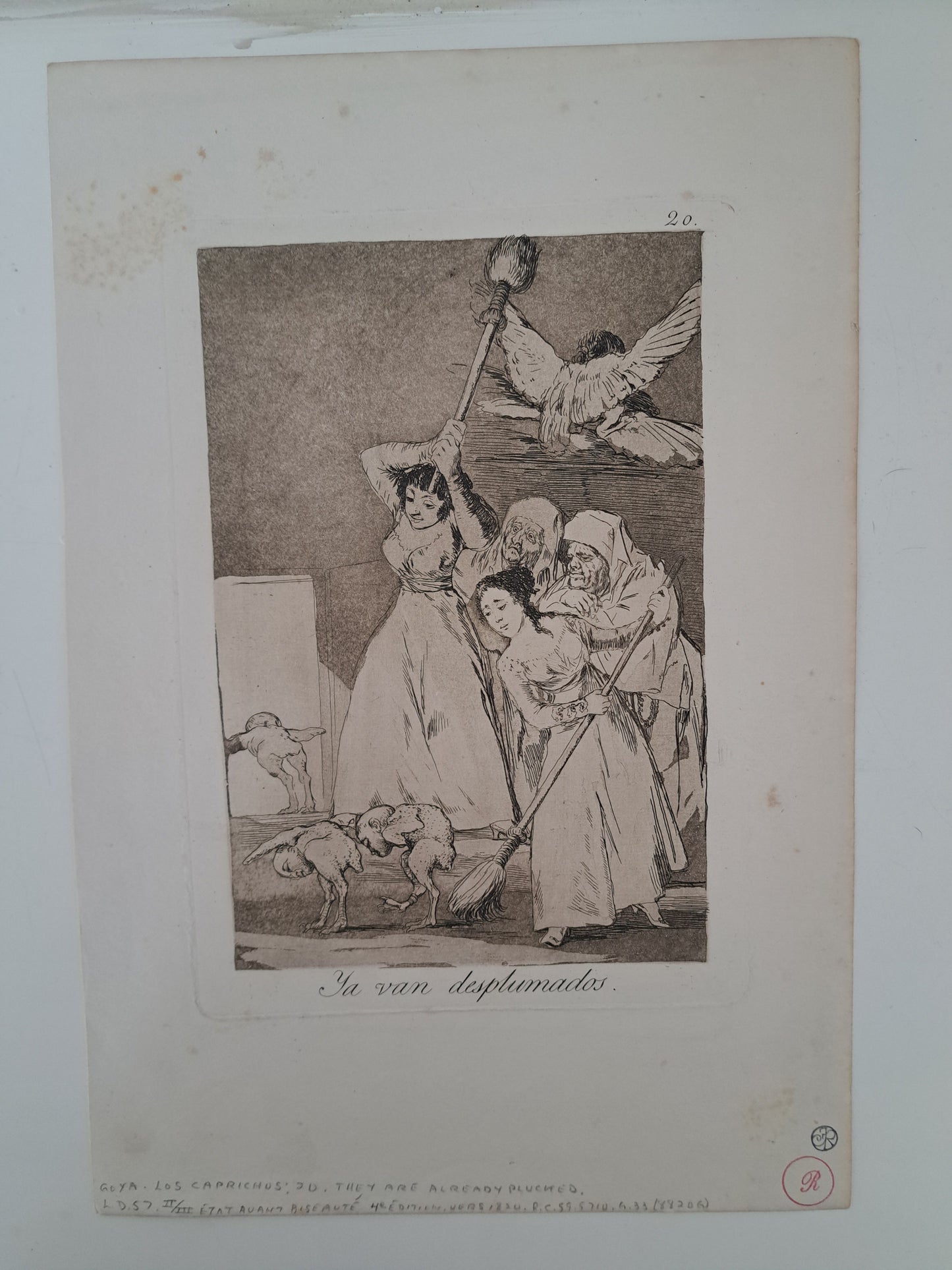 Los Caprichos: Ya Van Desplumados (There are already plucked) No 20