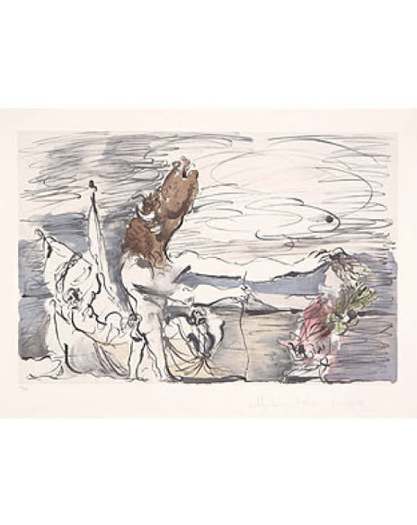 Minotaure Aveugle Conduit par une Petite Fille