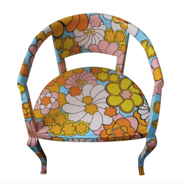 Vintage Floral 60's Themed Armchair