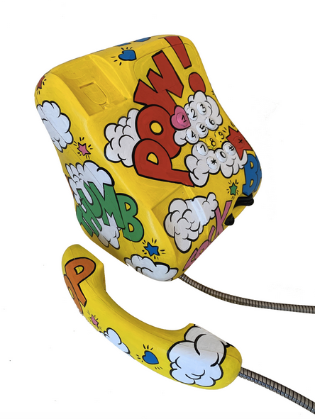 Vintage Comic Style Phone