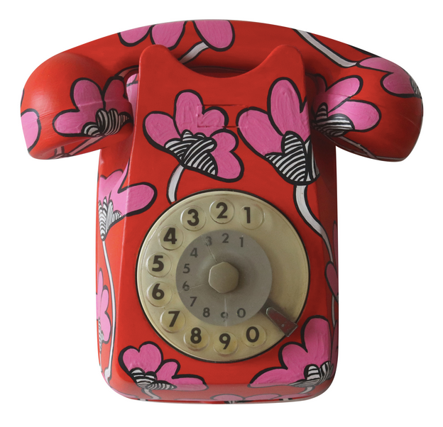 Vintage Floral Themed Phone