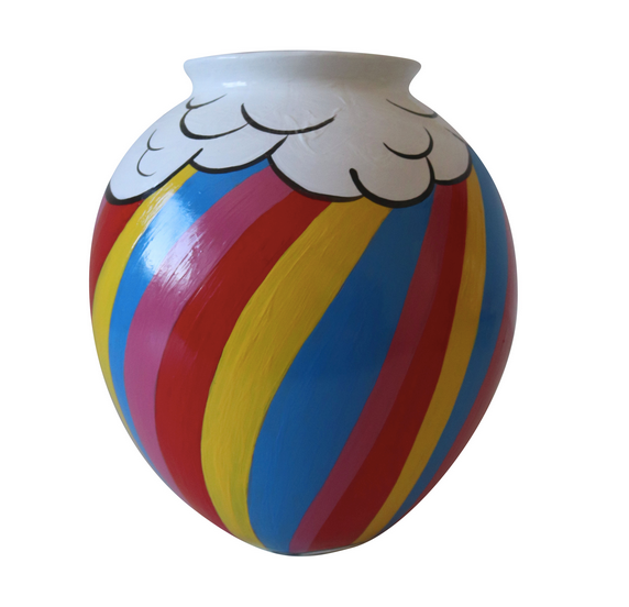 Shower of Colors Glass Vase