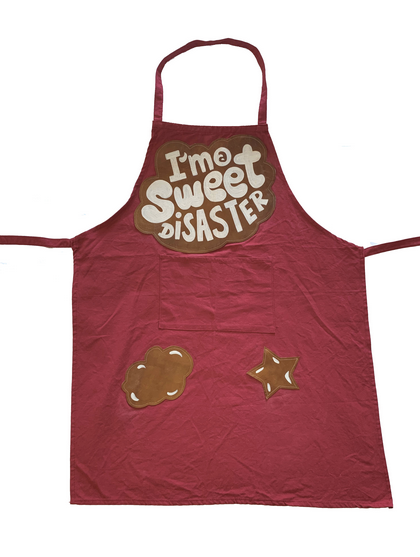 "I'm A Sweet Disaster" Art Apron
