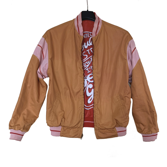 Vintage Red Leather Jacket "Good Girls"