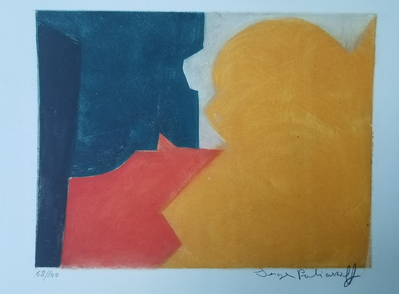 Yellow, Orange, White and Black