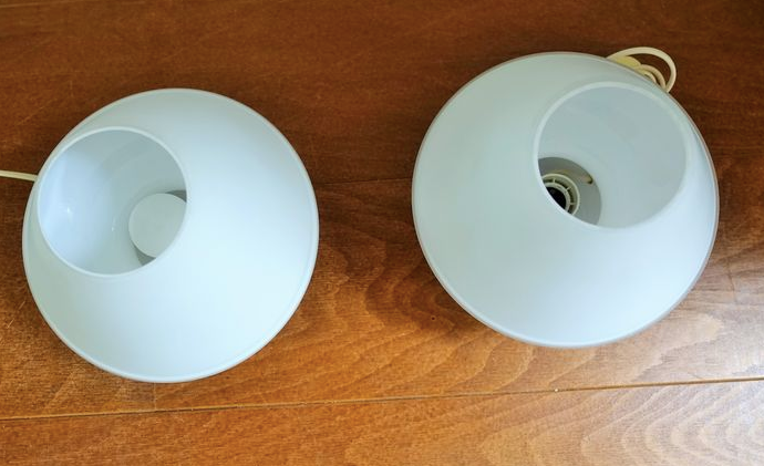 Glasshütte Limburg Mushroom lamp set of 2