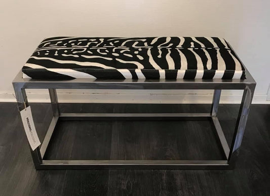 Wildlife Series Sleek Steel Velvet Long Seat