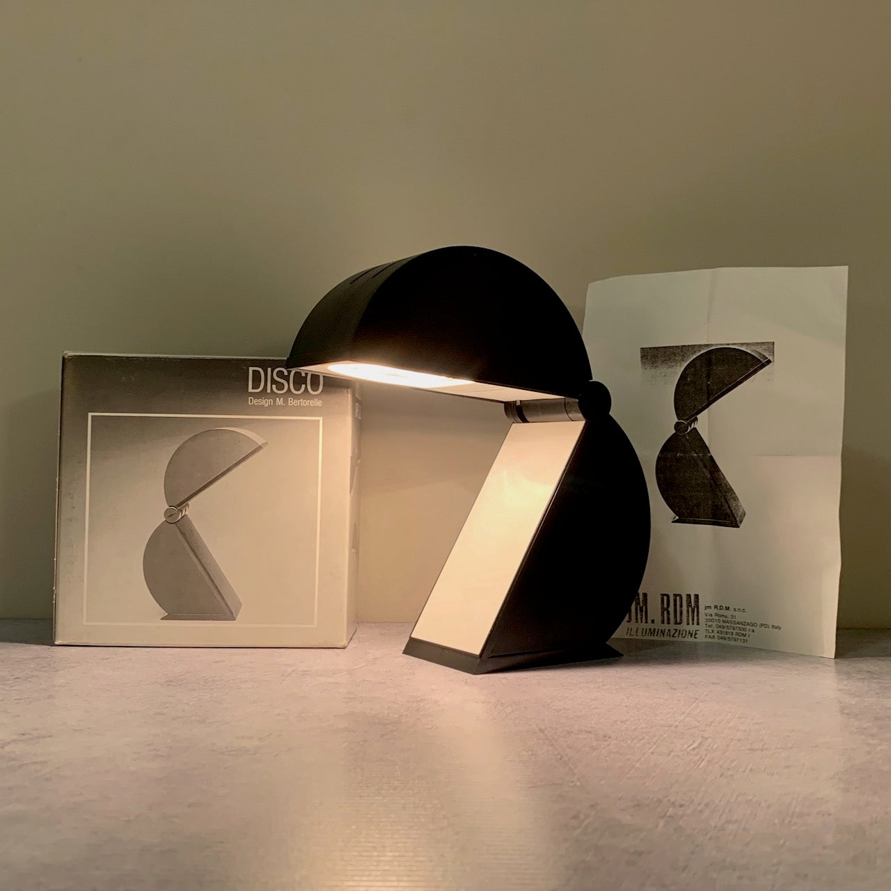 Set of Table Lamps Disco Mario Bertorelle JMRDM Italy