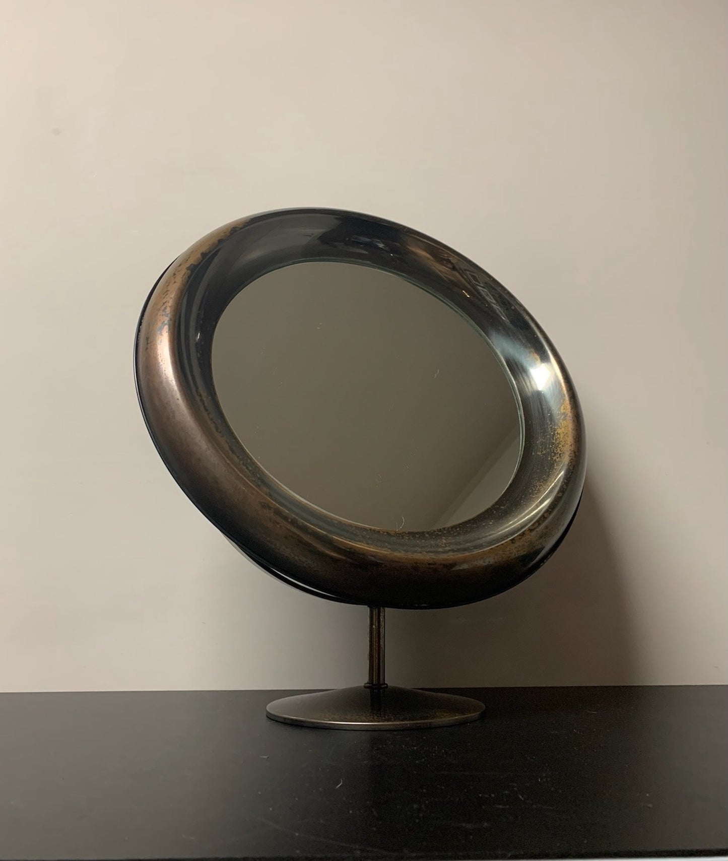 Bronze 1960's Gaetano Missaglia Tabletop Mirror