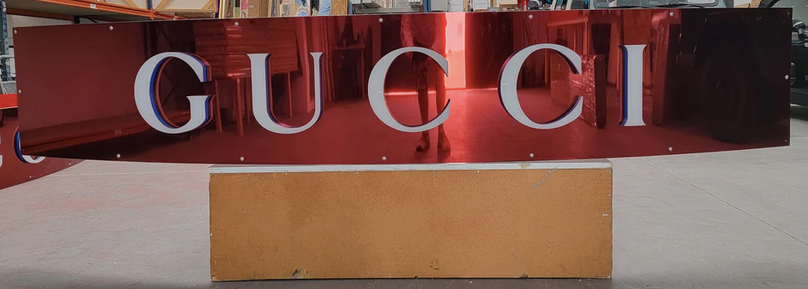 Vintage Original Gucci Sign