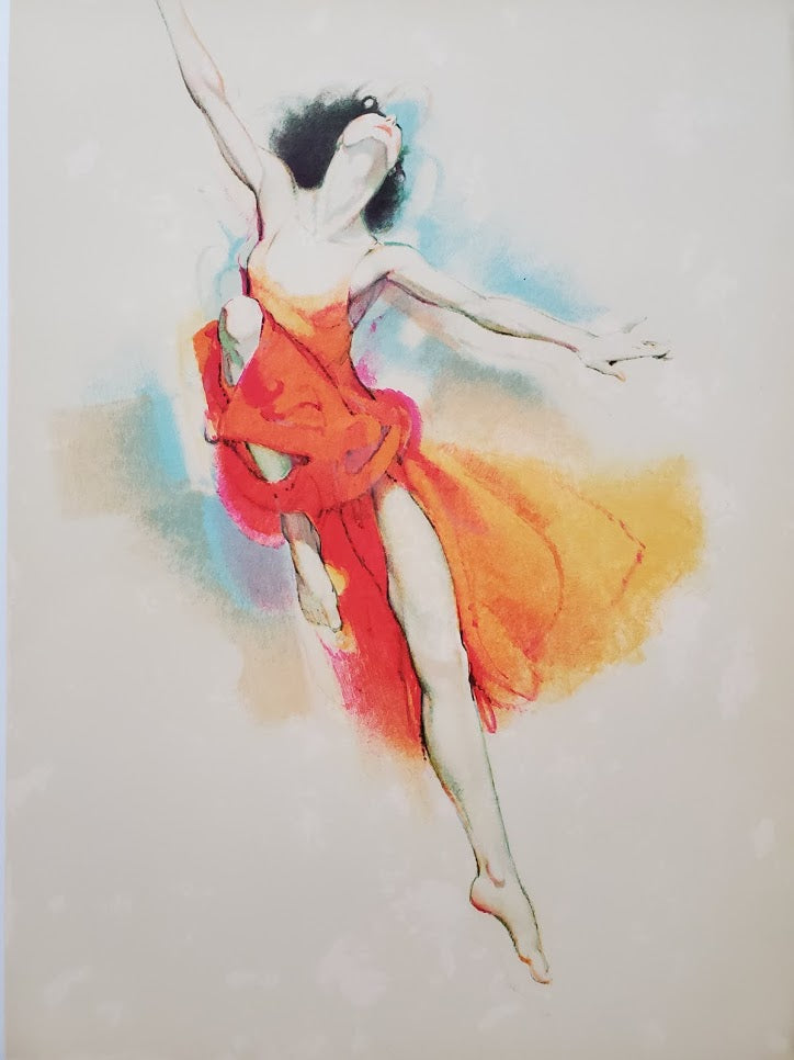 Ballet Art-FREE SPIRIT- Ballet retailer Lithograph by Jim Jonson-coa