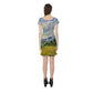 Vincent Van Gogh Fine Art Painting Short Sleeve Flared Skater Dress