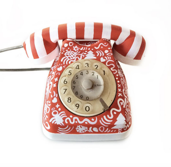 Vintage Christmas Themed Phone