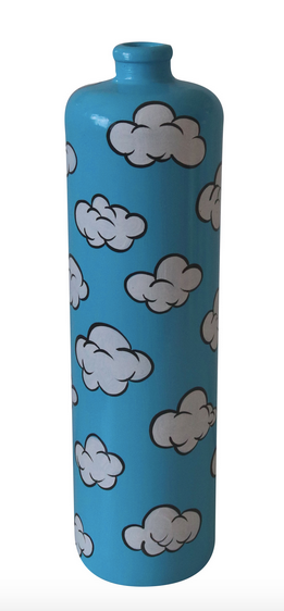 Ceramic Cloud Theme Vase "Don't forget to Fly"
