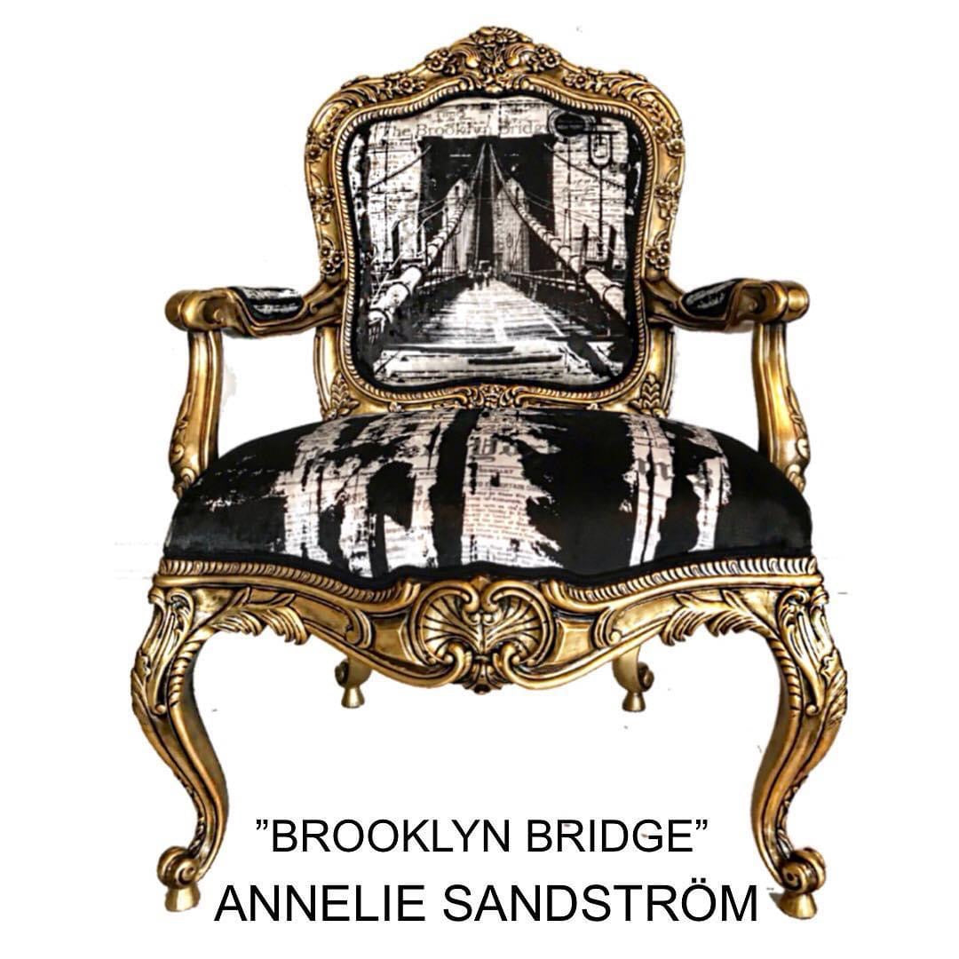 Brooklyn Bridge Antique Art Chair